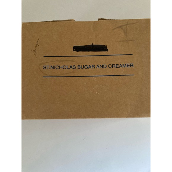 VTG Avon China St Nicholas Sugar Creamer Set 2001 Christmas - Picture 9 of 11